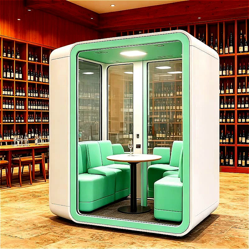 Library Soundproof Pod Acoustic Booth Study Cabin for Student Quiet Reading Focus Work Customized Silent Cabin High Quality
