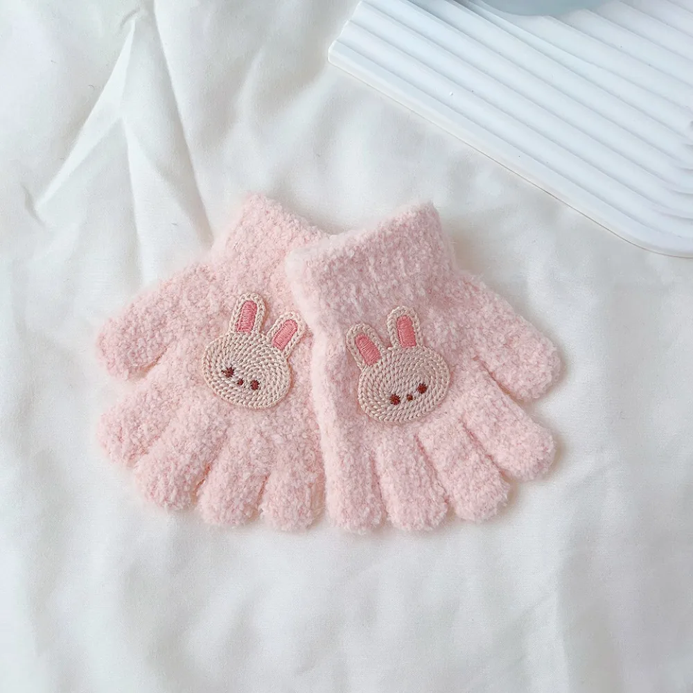 Herbst Winter Handschuhe & Fäustlinge Kinder Verdicken Samt Elastische Volle Finger Fäustlinge Warm Halten Kälte Beweis Warme Fäustlinge