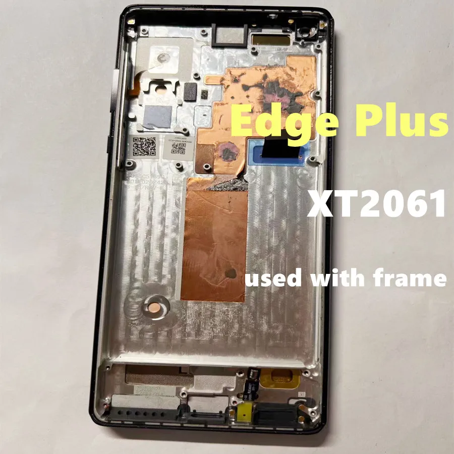 Dla Motorola Moto Edge Plus LCD XT2061 ekran dotykowy Digitizer dla Moto Edge wyświetlacz XT2063 panel bez ramki