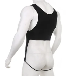 Sexy Men's Bodysuit Mens Leotard Man Shapers Full Body Underwear Male Body Shapewear One Piece Jockstrap Set