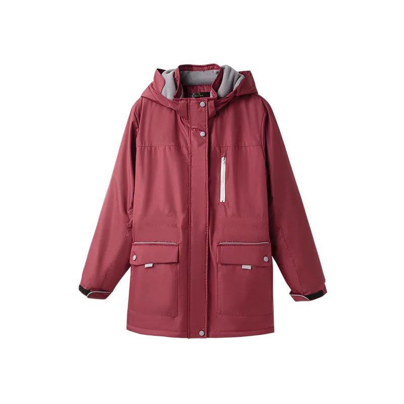Black Jewelry Shop down Cotton-Padded Jacket Overalls Women's Mid-Length Business Wear Cotton-Padded Jacket Winter Workwear Cott - Image 5
