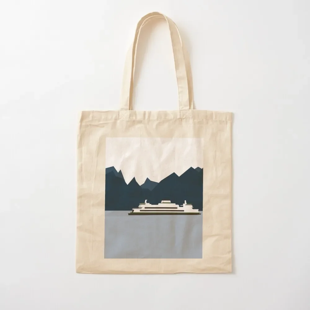 

Pacific Northwest Ferry Tote Bag custom fabric bag cute tote bag Shopper handbag cloth woman