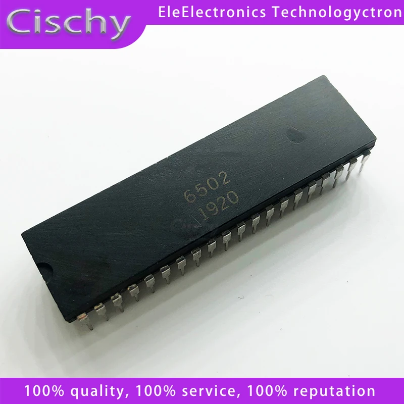 2pcs/lot Mos 6502 MOS6502A MOS6502 MOS-6502 DIP-40 In Stock