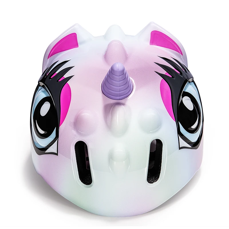 

Scooter, skating, 48-52 cm, balance safety helmet, half helmet for young kids with 3D unicorn cartoon design.