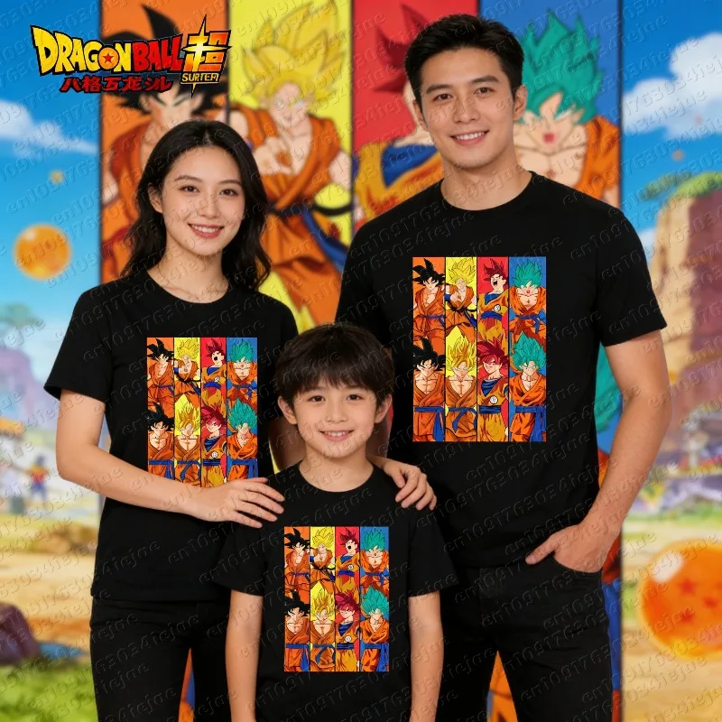 2026 Sommer Dragon Ball 100% Baumwolle Bedrucktes T-Shirt für Herren – Neu, Anime-Print, Bequem, Atmungsaktiv, Übergröße, Lässig, Locker