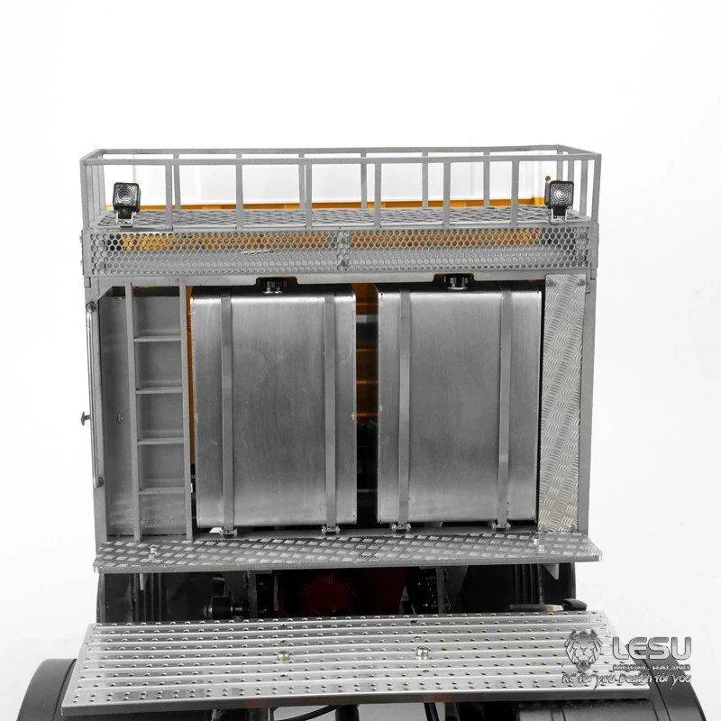 RC 1/14 LESU Simulation Metal Equipment Rack for Tamiya Hydraulic Excavator Loader Dump Truck for MAN VOLVO Tipper DIY Parts