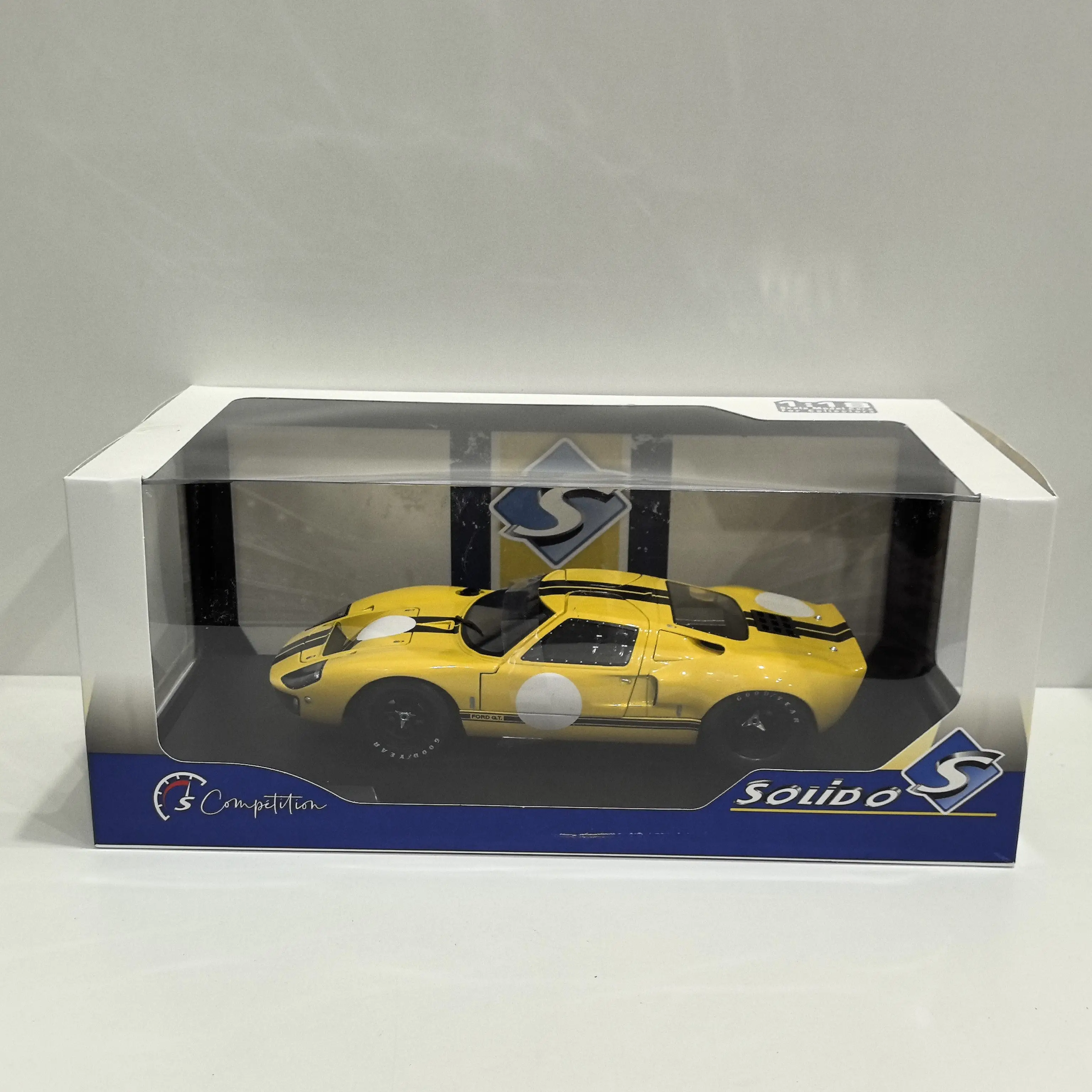 

Модель автомобиля Diecast SOLIDO 1/18 Scale GT40 MK1 1968 Racing Q7 из сплава