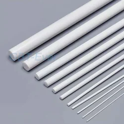 1/5/20/50Pcs 3/4/5/6/8/10mm ABS Round Solid Bar Length 250/500mm Plastic White Rod DIY House Sand Table Model Building Making