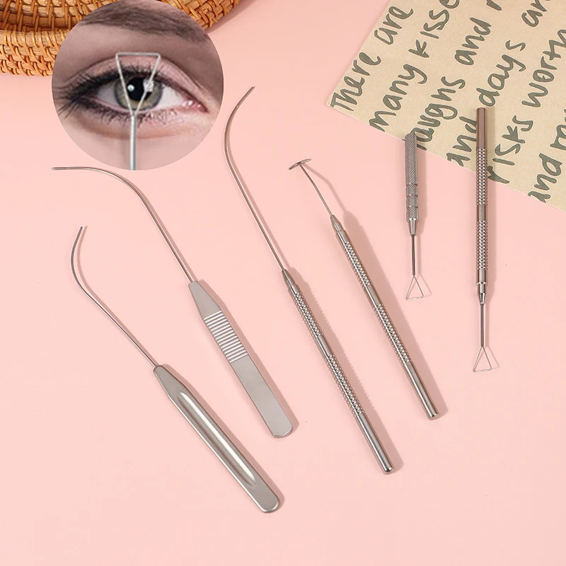 Double Eyelid Designer Triangle Simulator Curved Shaped Double Eyelid Embedding Tool T - Shaped Designer Ophthalmic Tools