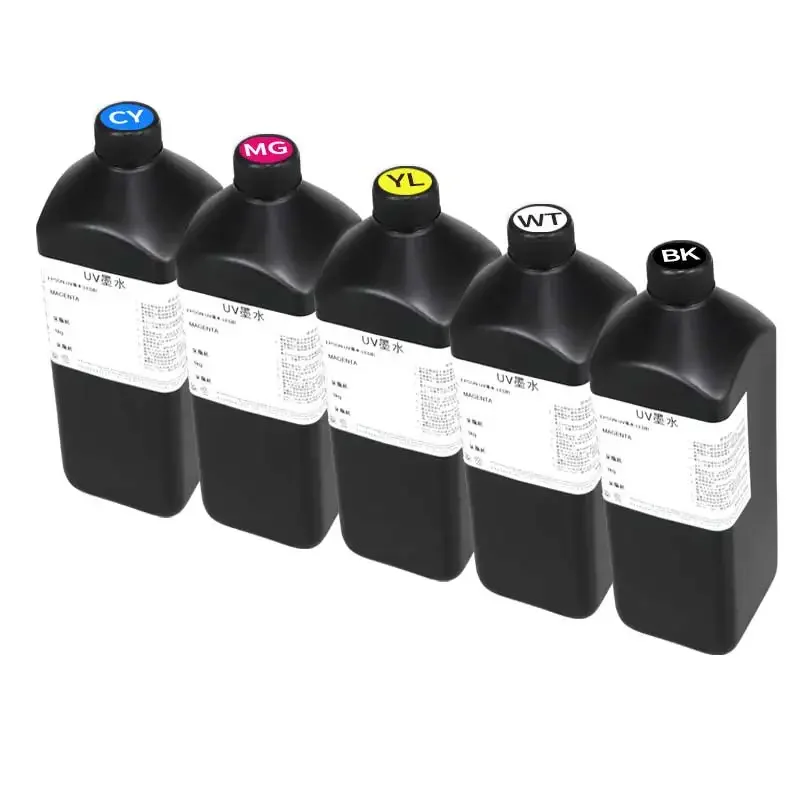 Tinta LED UV de 1000ML para cabezal de impresión Epson 1390, L800, L1800, L805, R1800, R1900, DX4, DX5, DX6, DX7, DX10, TX800, XP600