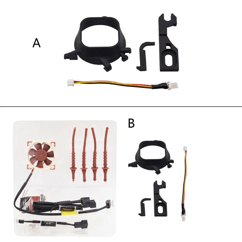 for Cooling Fan 3d Printing Black Fan Mount Kit+NF-A4x10 5V Fan for for