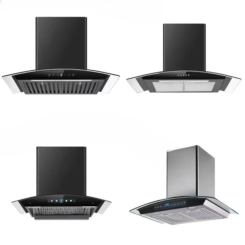 for High Quality Smart Kitchen Range Hood Household Chimney Exhaust Fan Good Price Air Purifier Cooking Fume Extractor