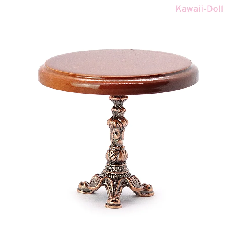 1Pcs Miniature Simulation Mini Retro Furniture Square Table Family Toy Decorations Doll House Accessories