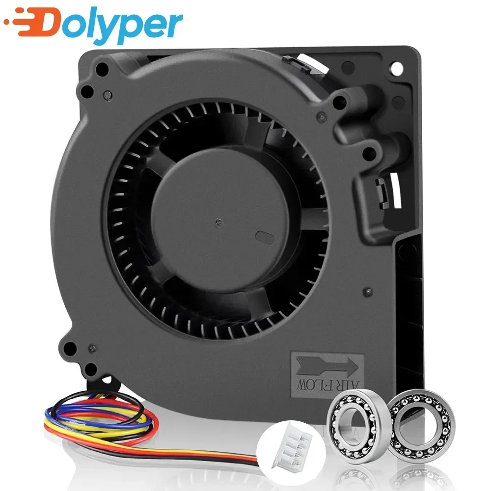 12032 Dual Ball DC Blower Centrifugal Fan 24V 4Pin PWM Big Airflow for Bambu lab VORON 3D Printer Model Auxiliary Cooling Fan