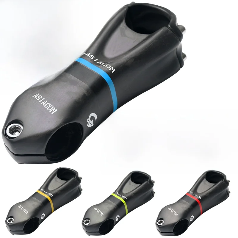 

New ASIACOM Full Carbon Fiber Single Nail Mountain Bike Road Bicycle Handlebar Stem 3.8mmx90mm Size Cycling Equipment Parts