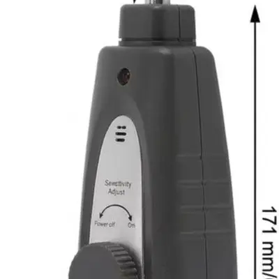 For Daily HVAC Use Gray Electronic Leak Detector Automotive Leak Detection Tool Sensitive Manual Adjustment Audible Visual Alarm