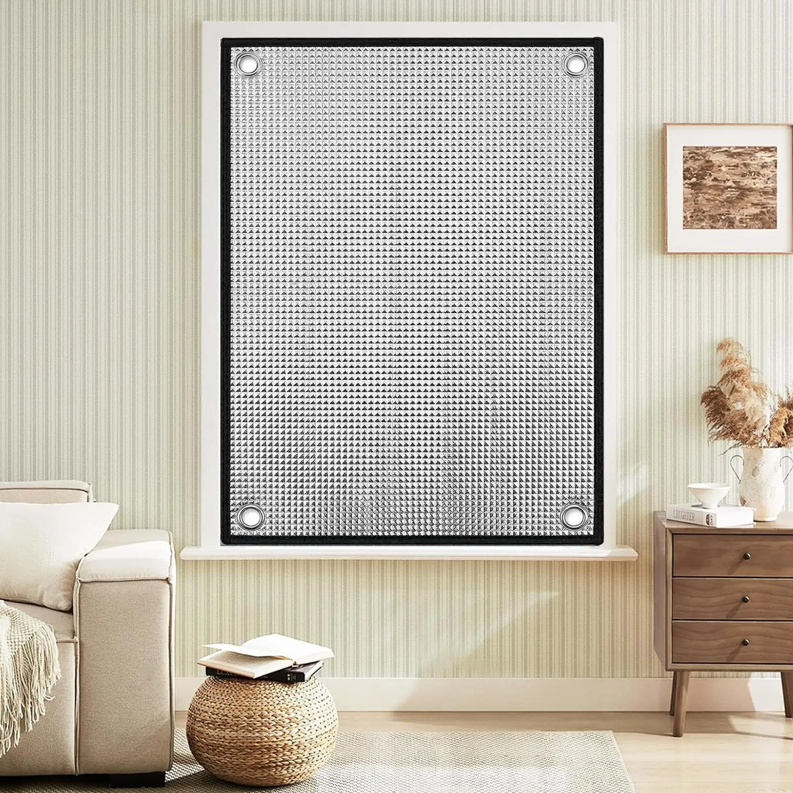 UV Blocking Window Film Static Cling Reusable Room Darkening Privacy Film Heat Control Window Tint for Home Office Bedroom