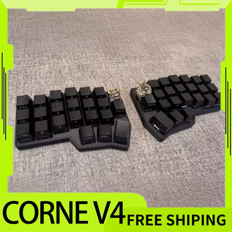 Corne V4 Split Keyboard Kit Ergonomics Custom Single Module Support VIA Wired Mechanical Keyboard Kit For Office Accessories