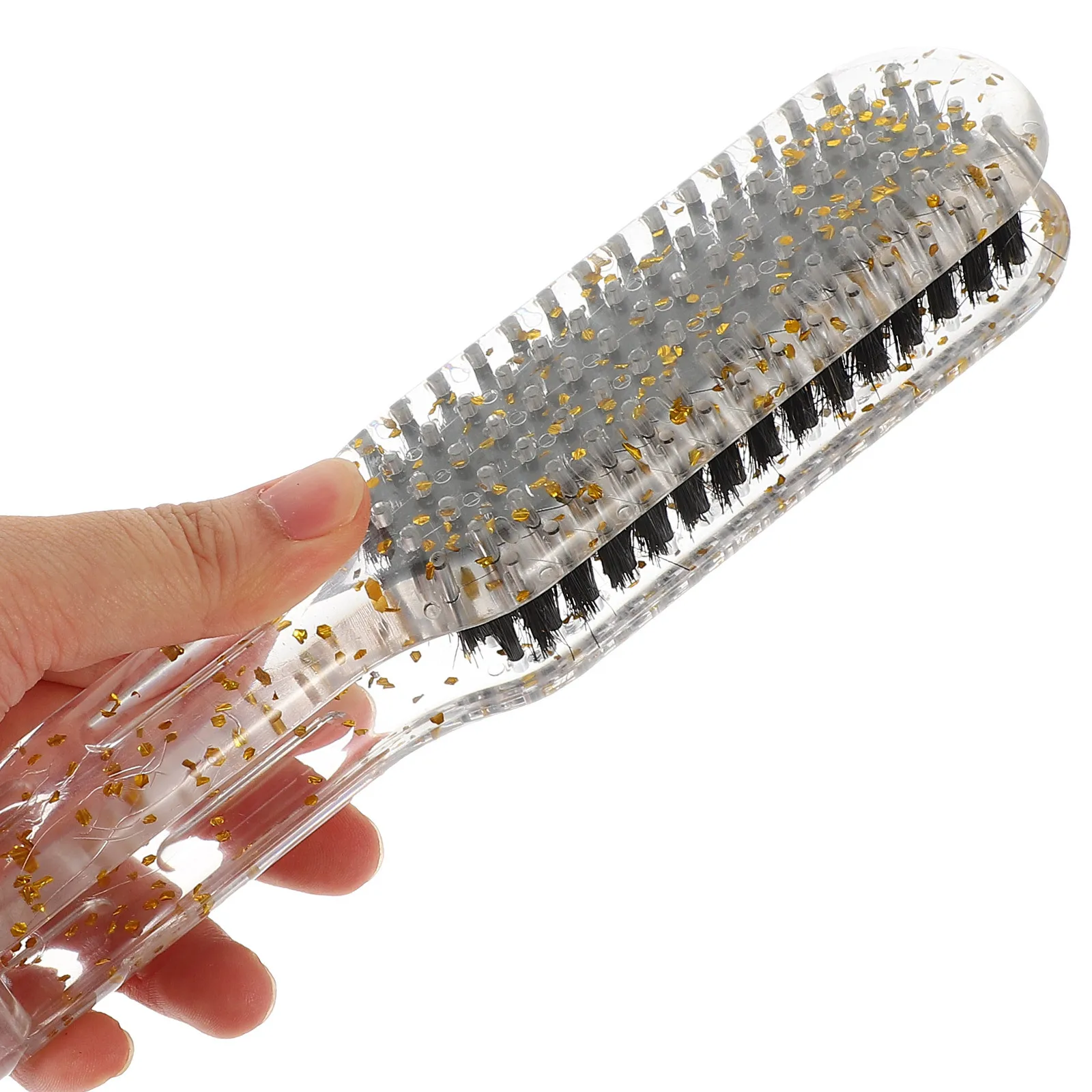 

Hair Straightening Comb V-Shaped Design for Thick Thin Hair Lightweight Portable Salon Home Use Double Sided Straightener Brush