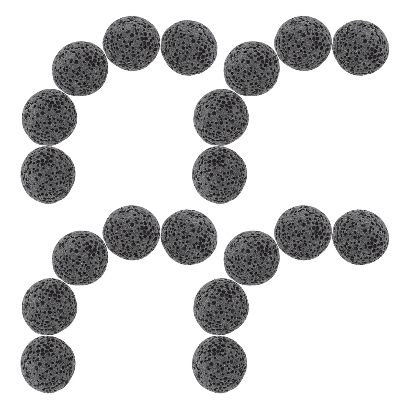 16Mm Natural Lava Rock Diffuser Volcanic Stone Beads for Aromatherapy Essential Oils Home Car Office Decor Air Freshening