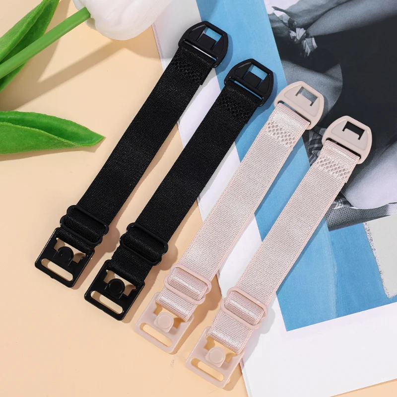 1pairs Nursing Bra Straps Extension Buckles Invisible Detachable Adjustable Silicone Women's Elastic Belt Intimates Accessories