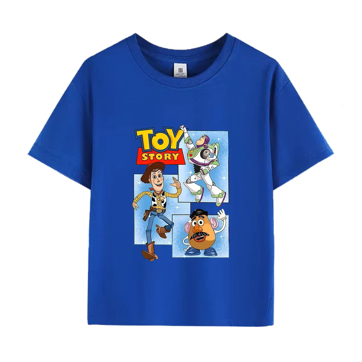 2026 Toy Story Kids T-Shirt  Cotton Funny Crew Neck Short Sleeve Tee Shirt Cartoon Group Shot for Boys And Girls Summer Wear