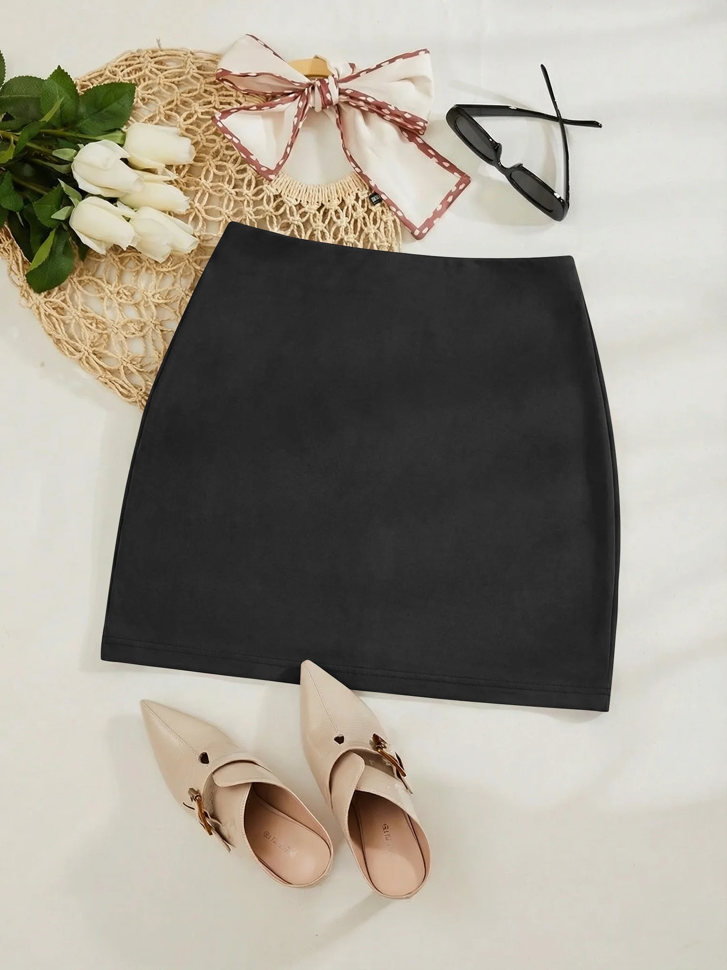 

Summer Vacation Bodycon Skirt, Lightweight Breathable Mini Skirt, Beach & Travel Outfit