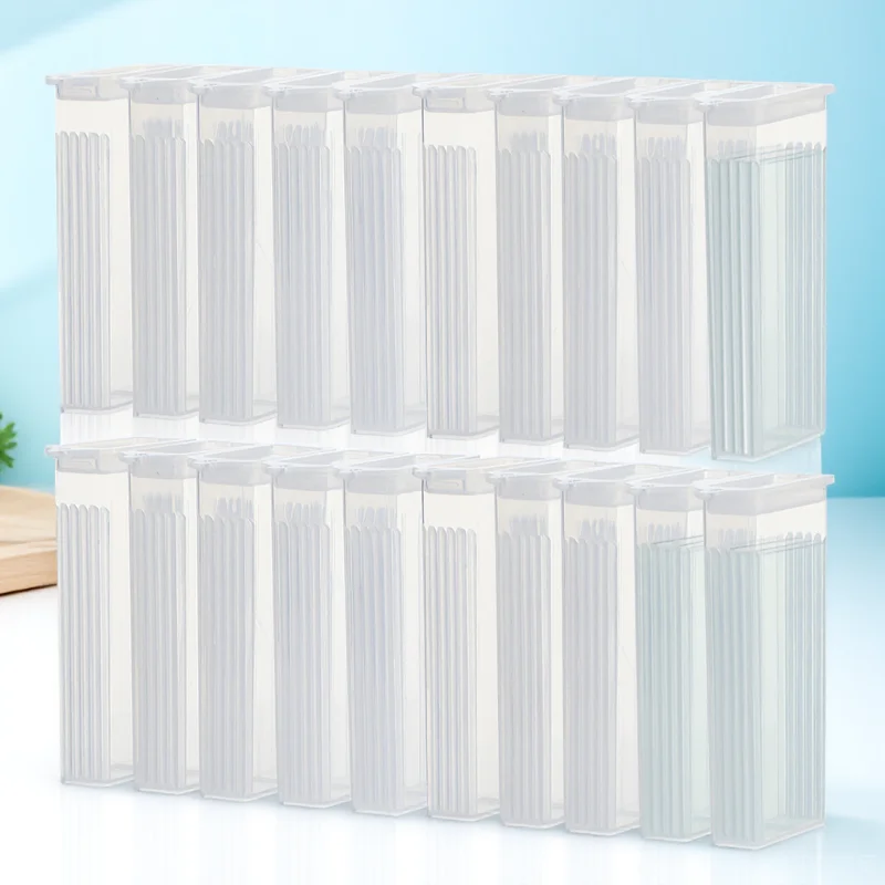 

50pcs Glass Storage Box For Pathological Sections Microscope Slide Holders Laboratory Equipment Plastic Container Cuboid Section
