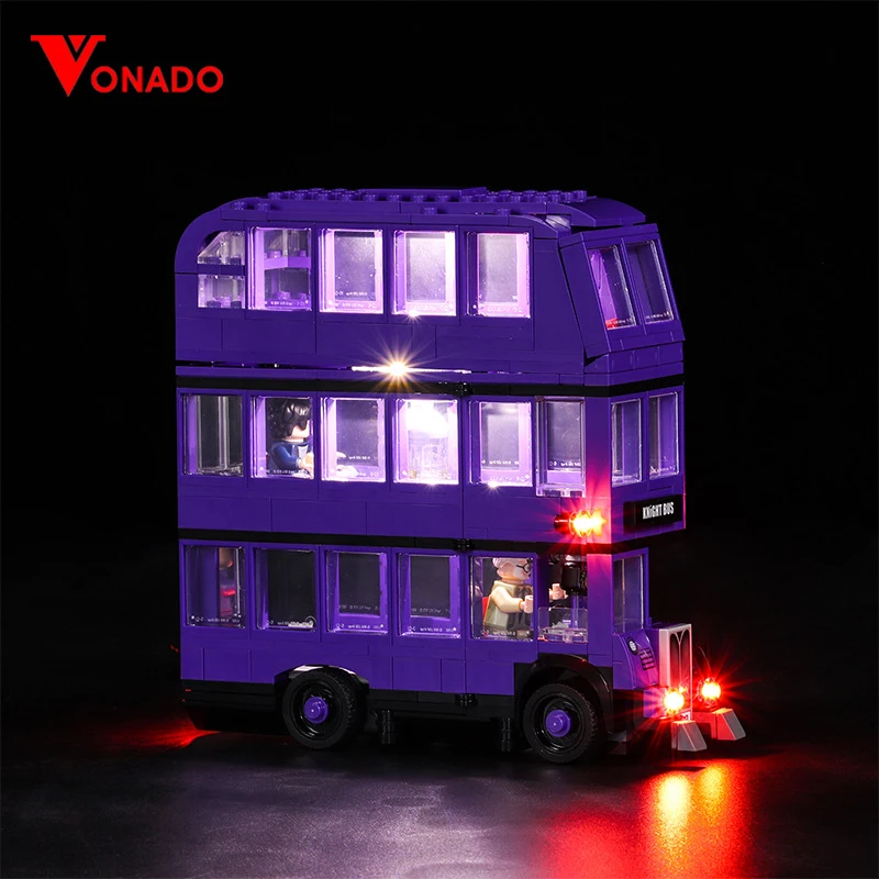 Zestaw oświetlenia LED DIY do autobusu rycerskiego LEGO 75957 (tylko światło LED, bez modelu klocków)