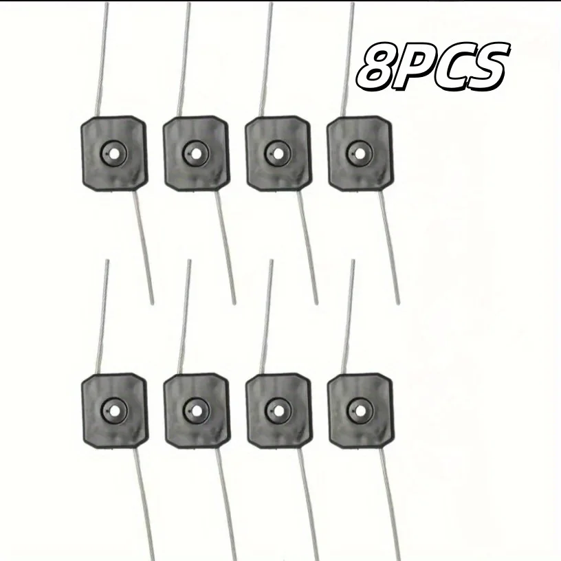8PCS Trimmer Head Steel Wire Line Cordless Grass Trimmer Replacement Parts Garden Weeding Brush Cutter Accessories
