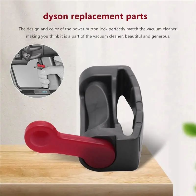 BAAM-8X Trigger Lock For Dyson V6 V7 V8 V10 V11 Vacuum Cleaner, Power Button Lock Accessories, Free Your Finger Gray