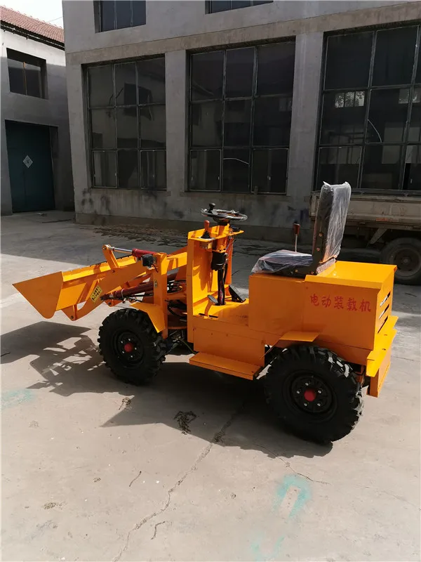 Mini Shovel Articulated Battery Farm Mini Wheel Electric Loader for Sale CE China Small Battery 4 Wheel Drive Loader