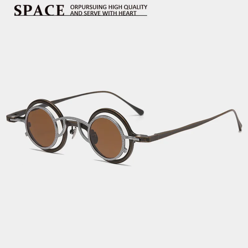 luxury-magnetic-clip‑on-pure-titanium-round-sunglasses-vintage-unisex-punk-stylish-uv400-anti‑uv-protection-sun-glasses