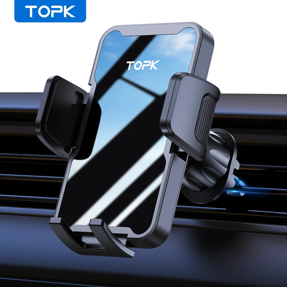 TOPK Handy-Autohalterung für Lüftungsschlitze, 360° °   Rotations-Universal-Telefonständer für iPhone 16 15 14 13 Pro Max Samsung S25 Ultra 5