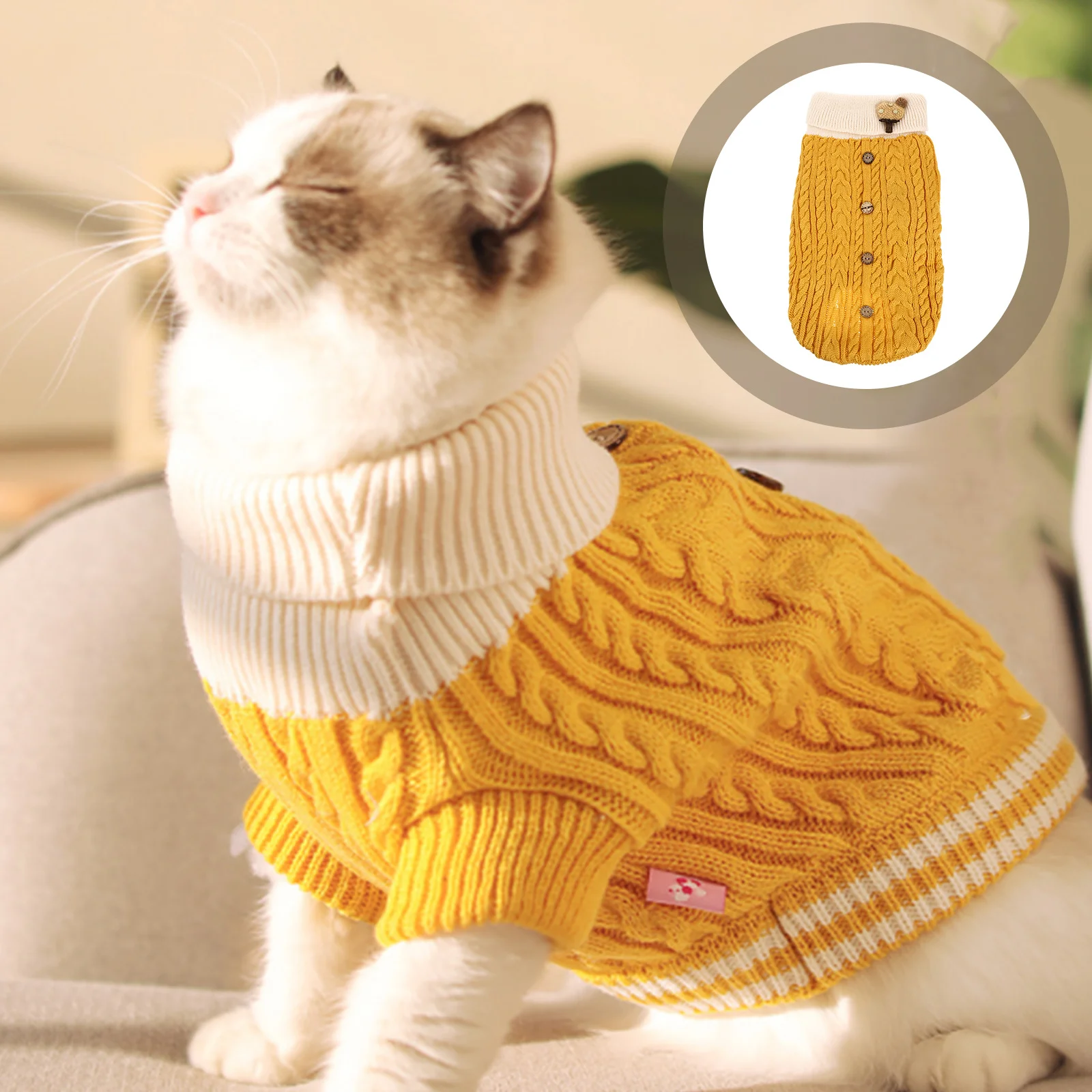 

1Pcs Pet Sweater Unforgettable Photos Memories Occasions Dog Warm Clothing Pet Sweater Dog Winter Costume Puppy Apparel