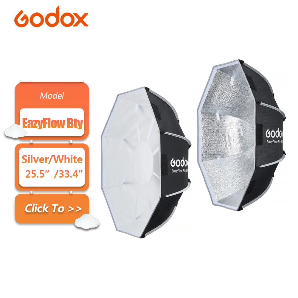 Godox EazyFlow Bty 65S/65W/85S/85W Optimized for Strobes Creates Soft Controlled Light with Quick Setup & Foldable Design
