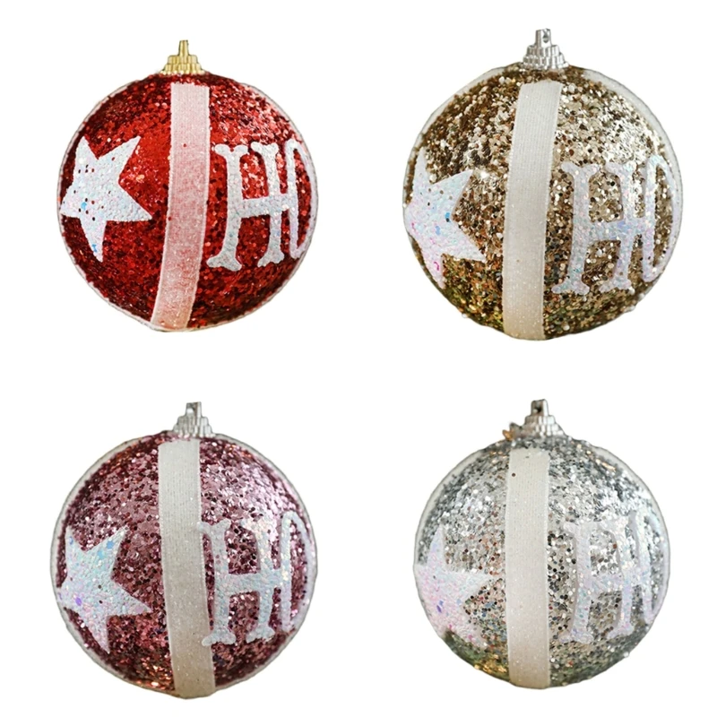 

6Pcs Christmas Tree Baubles Pendant Sparkling Christmas Holiday Party Decoration