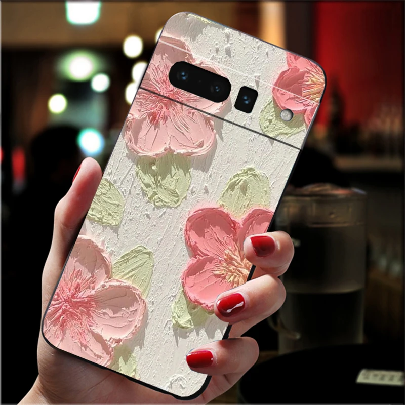 Painting Flower Phone Case For Google Pixel 10 9 Pro XL 9A 8 7 6 Pro Pixel 8A 7A 6A Pixel 8 7 6 5
