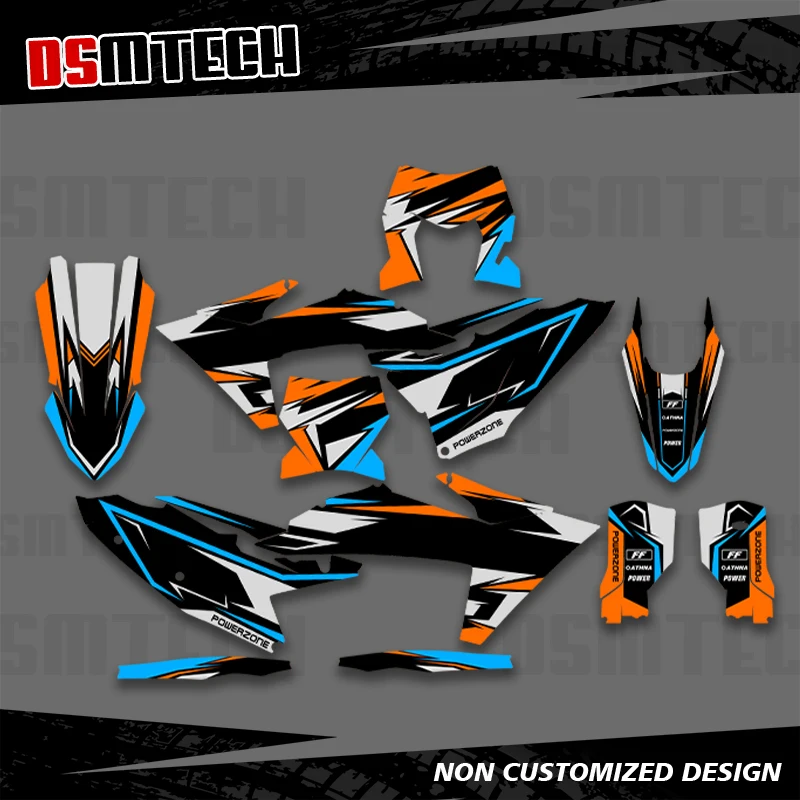 

DSMTECH For KTM SX SXF XC XCF 250 300 350 450 2023 2024 2025 EXC EXCF XCW 2024 2025 2026 Graphics Decals Sticker Background 002