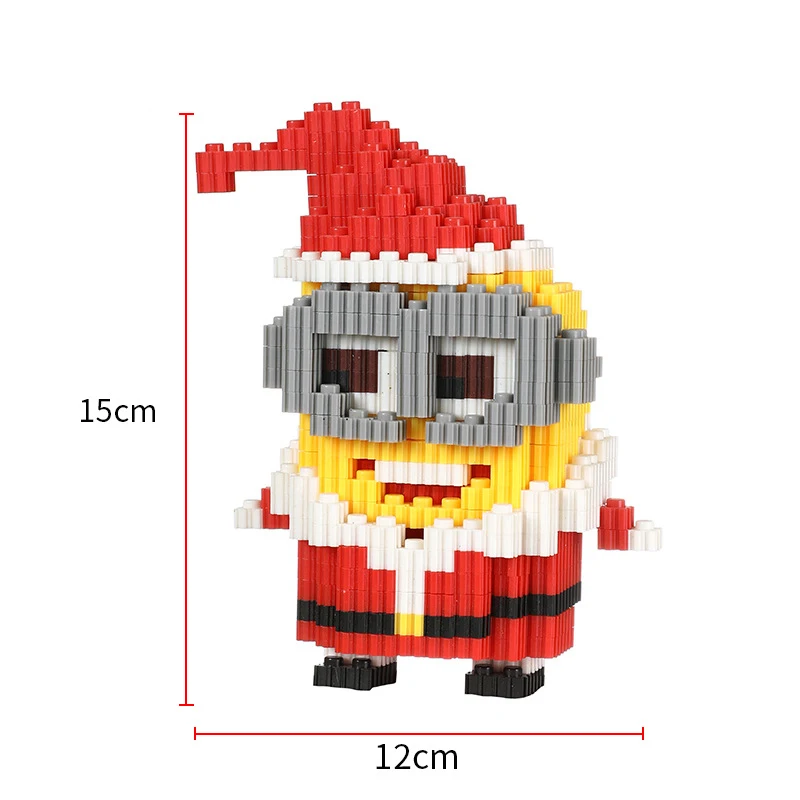 New Style Building Blocks Cartoon Anime Figure Image Minions Cute DIY Doll Toy Bricks Children\'s Puzzle Assembly Festival Gift