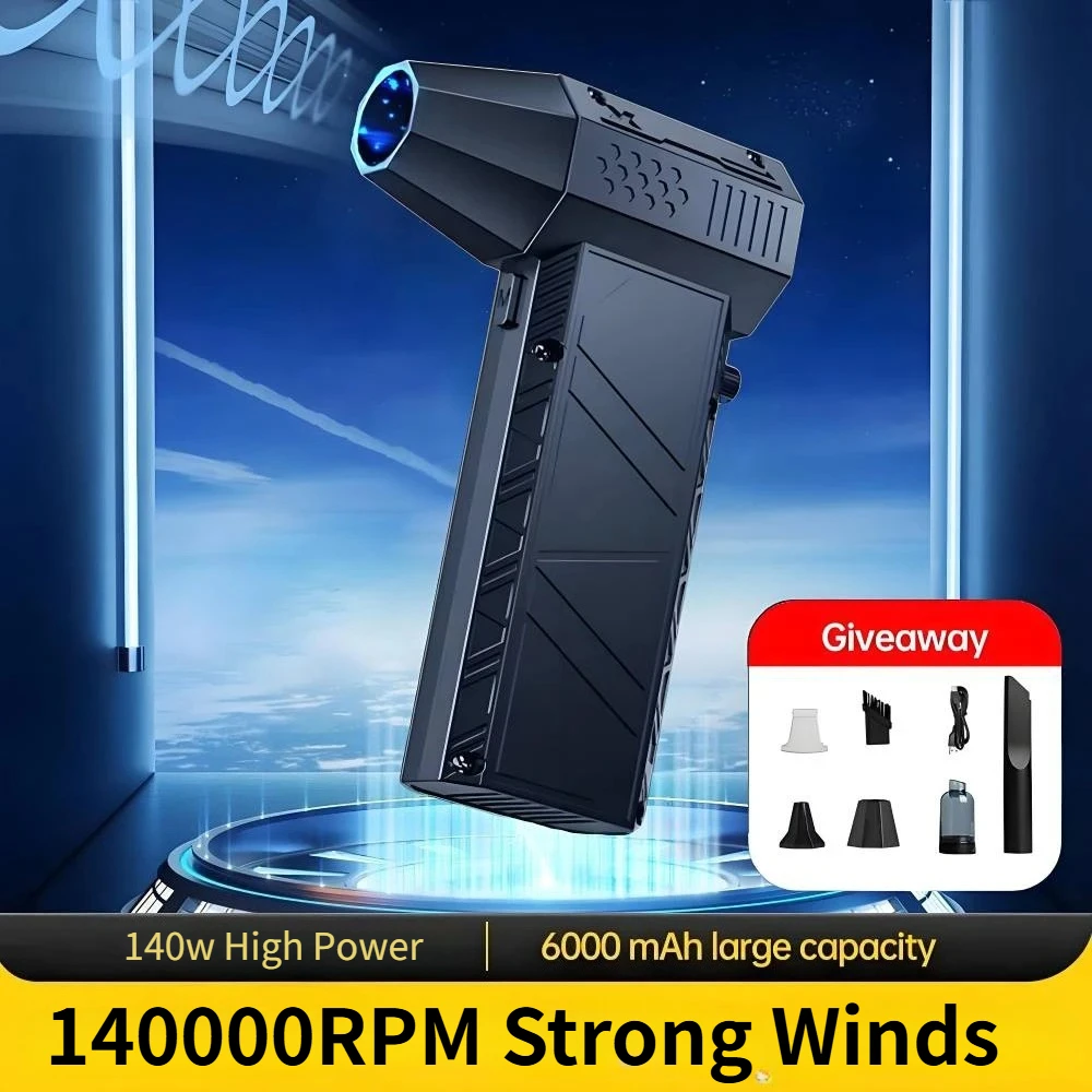 

X6 brushless strong wind fan, vacuum cleaner, powerful dust collector, wind speed 53 meters/second, turbo jet hair dryer