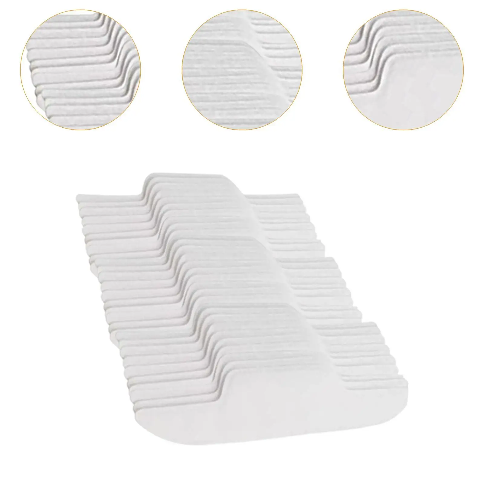 30x แผ่นซับเหงื่อแบบใช้แล้วทิ้งสําหรับ Travel Eve Meetings Neck Liner Pads