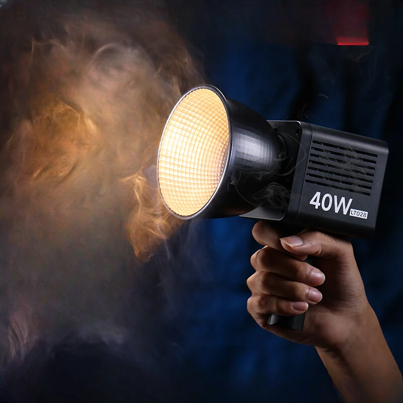 

40W handheld COB light, built-in battery, adjustable dual color temperature, spotlight, photography, video shooting, photography