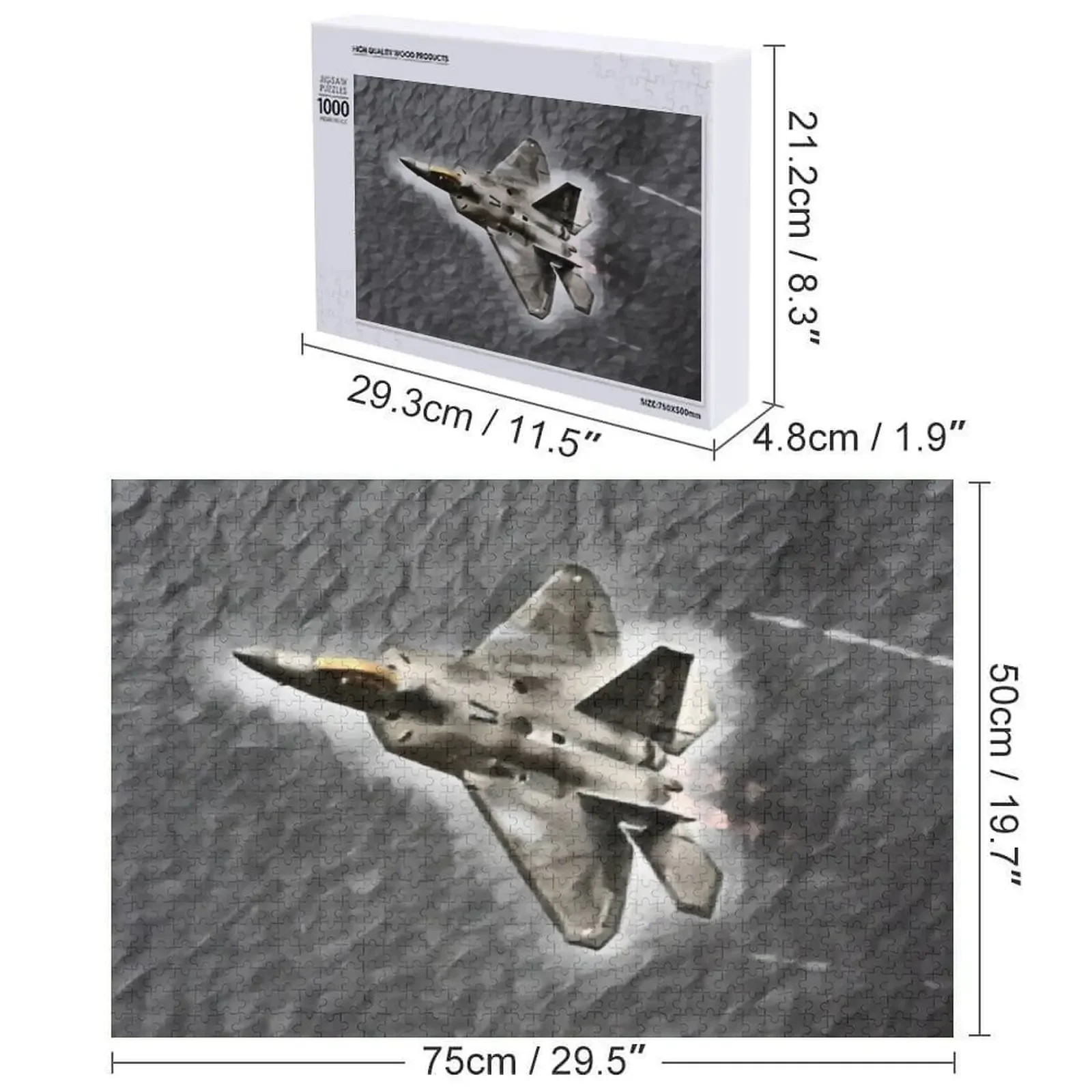 F-22A Dedication Pass In Slumber Jigsaw Puzzle Personalized Baby Toy Picture Puzzle