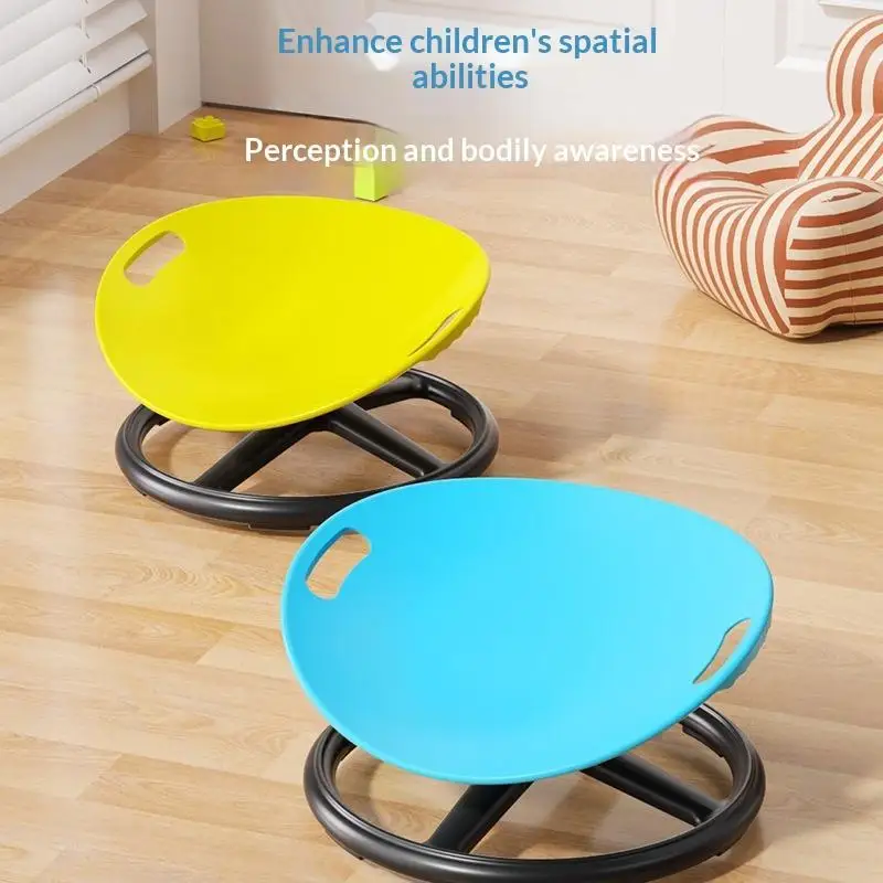 Ergonomic Sensory Rotating Chair Eggshell Design Anti-Slip Base Sturdy Plastic for Pediatric Therapy Center Use