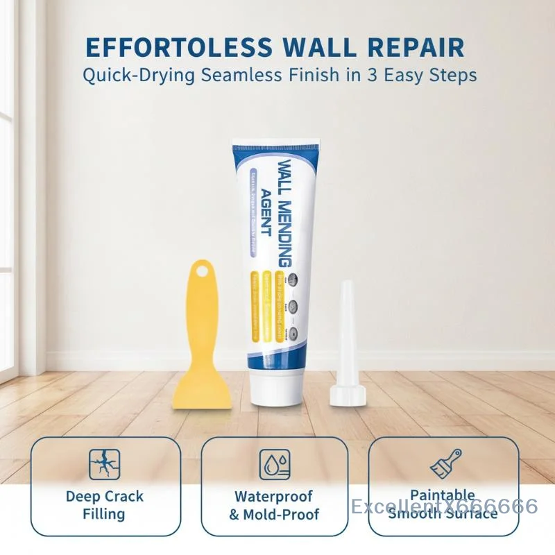 Scratch Resistant Wall Mending Agent Waterproof Ceramic Tile Repair Paste for Home Wall Renewal Work