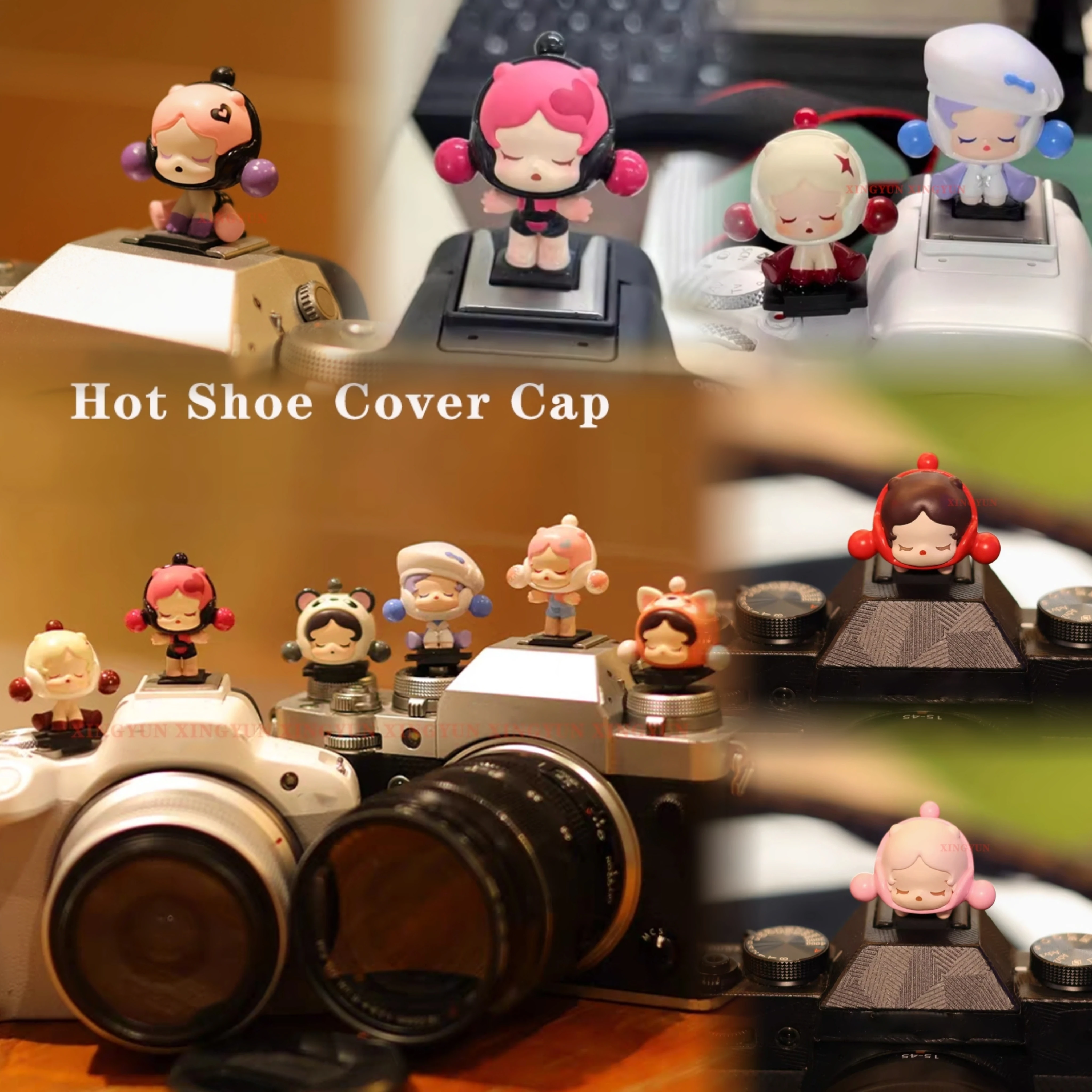 

Cartoon Girl Three-Dimensional Hot Shoe Protective Cover Hot Shoe Cover For Nikon Canon Fujifilm Leica Pentax Panasonic Camera