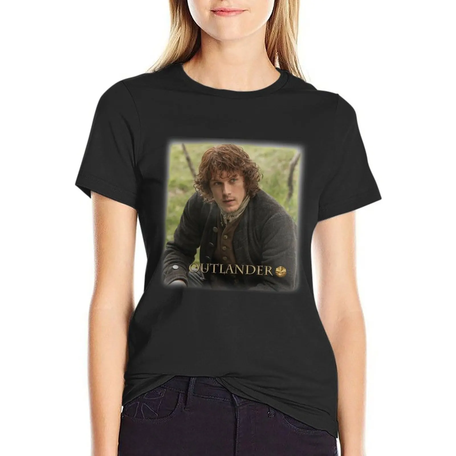 Jamie Fraser Outlander T-Shirt summer top cute tops hippie clothes woman t shirt