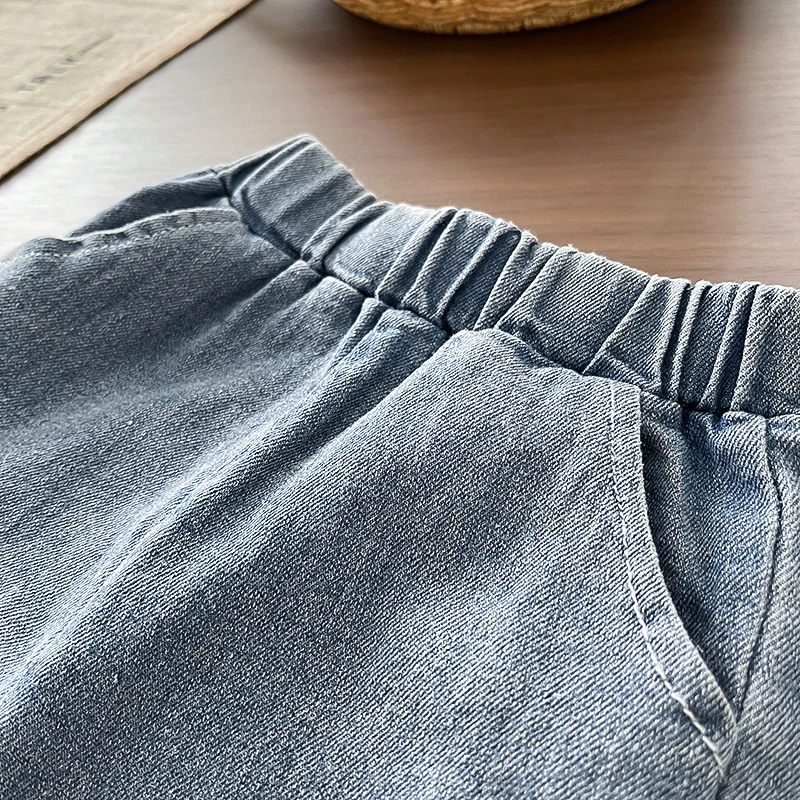 Baby Kleinkind Mädchen 2-teiliges Freizeitoutfit Rosa Kariertes Langarmhemd Cartoon-Print Denim-Jeanshose Frühling Herbst Kinderkleidung – Detail 14