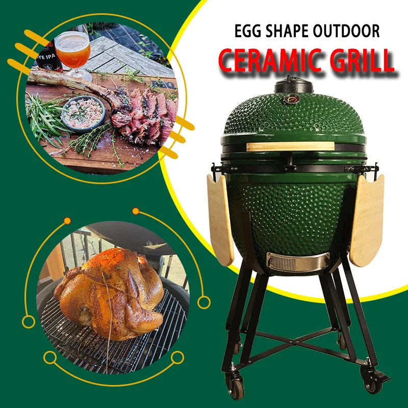 Large size ceramic barbecue grill, special smoked grill for barbecue, European and American upper class gathering BBQ